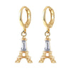 Women's Natural Style Flower Pattern Earrings In Electroplated Environmental Protection Copper