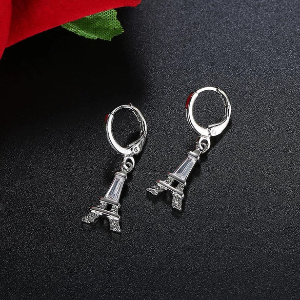 Women's Natural Style Flower Pattern Earrings In Electroplated Environmental Protection Copper