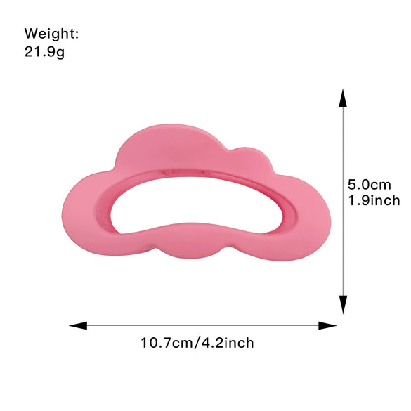 Women's Natural Style Handmade Plastic And Resin Hair Clip For Back Head