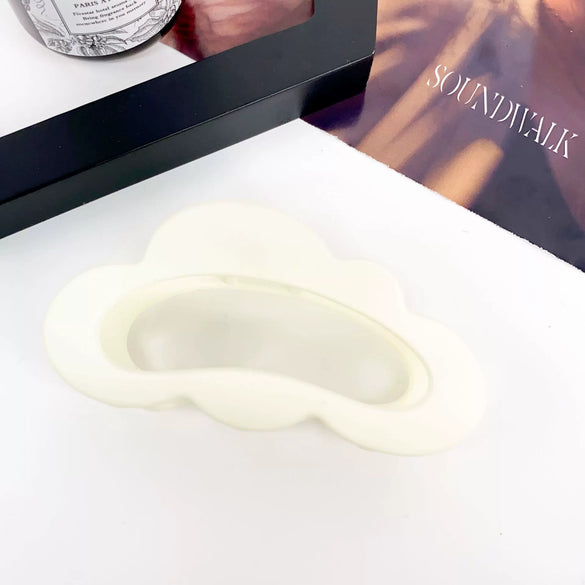 Women's Natural Style Handmade Plastic And Resin Hair Clip For Back Head