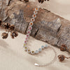Women's Natural Tourmaline Bracelet S925 Sterling Silver Geometric Style Set With Gemstones