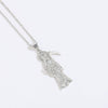 Women's Necklace Copper O Word Chain Mixed Gemstone Setting Electroplating