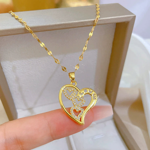 Women's Necklace Stainless Steel Copper Geometric Electroplating