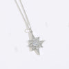 Women's Necklace Starfish Zircon Micropaved Copper With Eightpointed Star Design Electroplated