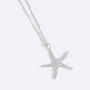 Women's Necklace Starfish Zircon Micropaved Copper With Eightpointed Star Design Electroplated