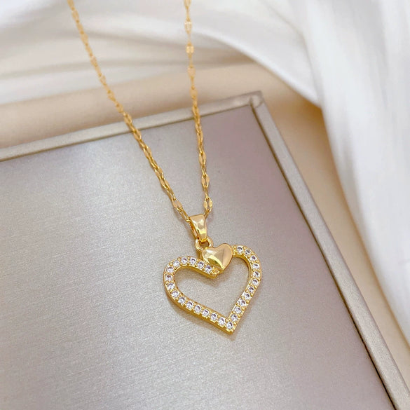 Women's Necklace Titanium Steel Copper Electroplating Geometric Style