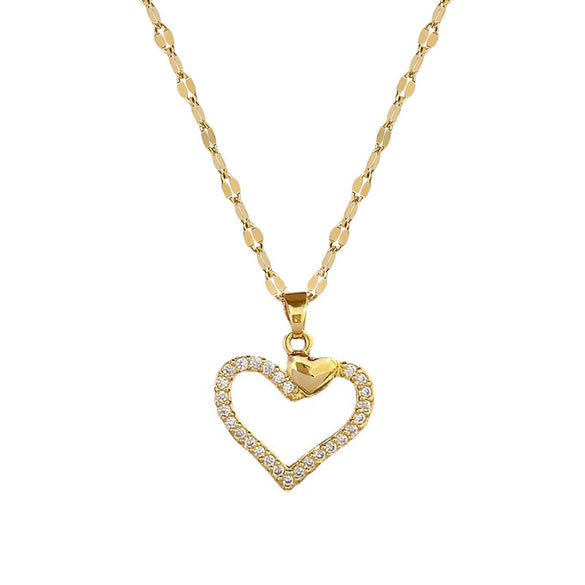 Women's Necklace Titanium Steel Copper Electroplating Geometric Style