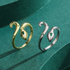 Women's Niche Design Animals Zodiac Open S925 Sterling Silver Ring With Seiko Craft