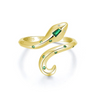 Women's Niche Design Animals Zodiac Open S925 Sterling Silver Ring With Seiko Craft