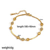 Women's Niche Design Heart Shape Stainless Steel Zircon Electroplated Bracelet