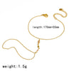 Women's Niche Geometric Stainless Steel And 18K Gold Bracelet With Diamonds And Star Shaped Zircon Real Gold Plated