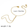 Women's Niche Geometric Stainless Steel And 18K Gold Bracelet With Diamonds And Star Shaped Zircon Real Gold Plated