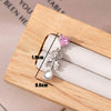 Women's Niche Highgrade Titanium Steel Bow Inlaid Zircon Ear Nail