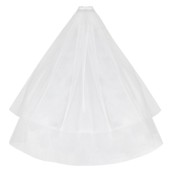 Women's Nylon Bridal Veil Hair Comb Wedding Accessories