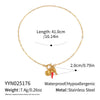 Women's Ocean Style Casual Fish Shell Necklace Stainless Steel Geometric Pattern Electroplated