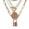 Women's Old Money Style Alloy Coin Disc Tassel Necklace Set With Geometric Round Zinc Alloy Pendants And Polished Electroplated Finish
