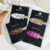Women's Old Money Style Floral Acetic Acid Duckbill Hair Clip With Seamless Marble Pattern Handmade