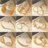 Women's Open Bracelet Iron Gold Platinum Electroplating Exaggerated Elegant Fashion Shape Pattern Allmatch