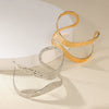 Women's Open Bracelet Iron Gold Platinum Electroplating Exaggerated Elegant Fashion Shape Pattern Allmatch