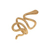 Women's Open Snake Ring In Gold Plated Stainless Steel With Simple Animal Pattern And Unique Exaggerated Design