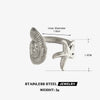 Women's Open Stainless Steel Ring With Electroplated Starfish And Conch Shell Minimalist Ocean Inspired Design