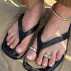 Women's Open Toe Ring In Alloy With Geometric Glass Crystal Embellishment And Stacked Style Design