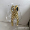 Women's Oval Alloy Bracelet Watch With Diamondencrusted Antique And Fashion Style