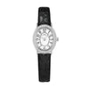 Women's Oval Dial Alloy Case Genuine Leather Strap Stainless Steel Buckle Waterproof Retro Exquisite Watch With Mineral Reinforced Glass Mirror