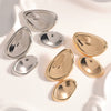 Women's Oval Geometric Earrings With Electroplated Finish And Stainless Steel Ear Pins Elegant Fashion Jewelry Wholesale
