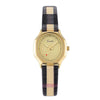 Women's Oval Retro Stitching Luxury Belt Quartz Watch Alloy Case Stainless Steel Buckle Belt Strap Mineral Reinforced Glass Mirror