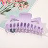 Women's Oversized Frosted Ps Abs Pc Shark Hair Clip Handmade Backofhead Hair Accessory For Stylish Hairstyles