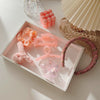 Women's Pastoral Romantic Handmade Plastic Resin Hair Accessories Hairband And Grab Clip