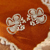 Women's Pastoral Style Flower Earrings Copper With Micro Inlaid Zirconia