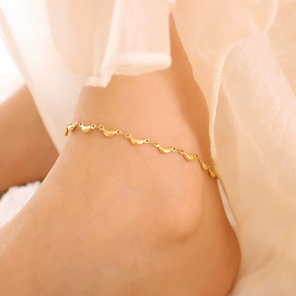 Women's Pastoral Style Geometric 316L Stainless Steel Anklet