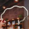 Women's Pearl Beaded Braided Hair Band Elegant Simple Versatile Headwear Accessory