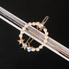 Women's Pearl Butterfly Frog Hair Clip With Electroplated Finish Elegant Rhinestone Heart Flower Hair Accessory