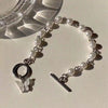 Women's Pearl Butterfly Pendant Bracelet With Geometric Styling Retro Simple Original Design