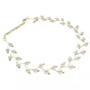 Women's Pearl Clavicle Chain Short Necklace In Simple Style With Alloy Material And Geometric Design Snake Bone Chain And Electroplating Treatment