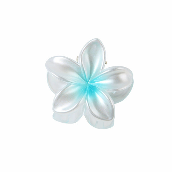 Women's Pearl Flower Hairpin With Baking Paint Plant Flowers Style Shark Clip Hair Accessory