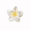 Women's Pearl Flower Hairpin With Baking Paint Plant Flowers Style Shark Clip Hair Accessory