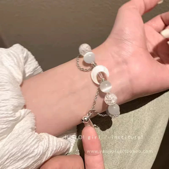 Women's Pearl Geometric Insectinspired Electroplated Hand Jewelry Bracelet