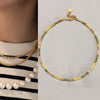 Women's Pearl Geometric Minimalist Water Wave Chain Electroplated Clavicle Necklace