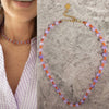 Women's Pearl Geometric Minimalist Water Wave Chain Electroplated Clavicle Necklace