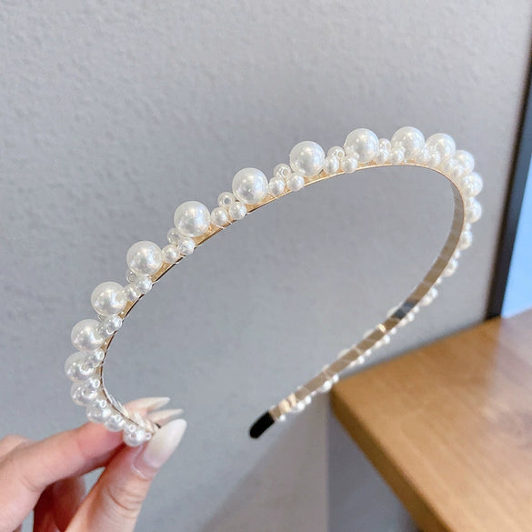 Women's Pearl Geometric Style Hair Band Hair Accessory Headdress
