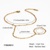 Women's Pearl Gold Bean Bracelet Finger Chain Ring Fashion Design Simple Light Luxury Titanium Steel Jewelry Pvd Furnace Vacuum Real Gold Plating