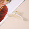 Women's Pearl Handmade Retro Fashion Geometric Hair Shark Clip