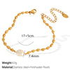 Women's Pearl Light Luxury Niche Design Sense Fashion Personality Allmatch 316L Stainless Steel Gold Plated Necklace