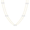 Women's Pearl Necklace With Alloy Love Pendant Geometric Pattern Highend Style
