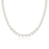 Women's Pearl Necklace With Alloy Love Pendant Geometric Pattern Highend Style