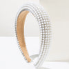 Women's Pearl Rhinestone Geometric Diamond Shiny Headband Hair Accessories